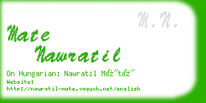 mate nawratil business card